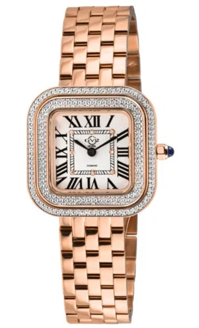 Pre-owned Gv2 By Gevril Women's 12131b Bellagio Swiss Mvmnt Diamond Iprg Steel Watch