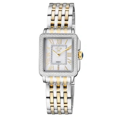 Pre-owned Gv2 By Gevril Women's 12304b Padova Mop Dial Two/tone Swiss Quartz Diamond Watch