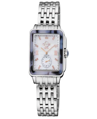 Gv2 By Gevril Women's Bari Tortoise Silver-tone Stainless Steel Watch 34mm