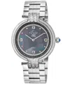 Gv2 By Gevril Women's Matera Swiss Quartz Silver-tone Stainless Steel Watch 35mm In Silver