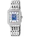 Gv2 By Gevril Padova Gemstone Women's Watch In Silver