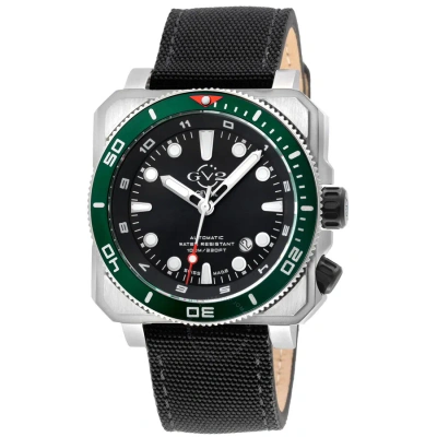 Gv2 By Gevril Xo Submarine Automatic Black Dial Men's Watch 4545 In Black / Green