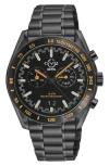 Gv2 Freccia Stainless Steel Swiss Quartz Bracelet Watch, 42mm In Black