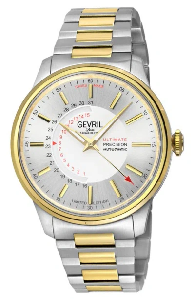 Gv2 Guggenheim Automatic Bracelet Watch, 44mm In Two Tone Stainless Steel