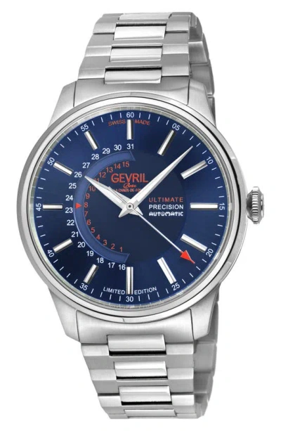 Gv2 Guggenheim Swiss Automatic Bracelet Watch, 44mm In Silver