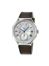 GV2 MEN'S MARCHESE 44MM STAINLESS STEEL & LEATHER STRAP WATCH