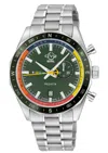 Gv2 Men's Regatta 316l Ss Case, Ceramic Green Top Ring, Green Dial, Green Counter, 316l Stainless Steel 