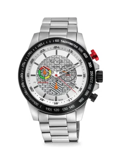 Gv2 Men's Scuderia 45mm Stainless Steel Chronograph Watch In Sapphire