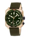 Gv2 Xo Gold-tone Submarine Canvas Strap Watch, 44mm