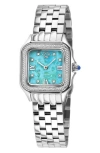 Gv2 Milan Diamond Dial Bracelet Watch, 27.5mm In Metallic