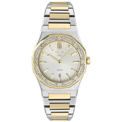 Gv2 Palmanova Women's Watch Silver Dial Two Tone Yellow Gold Bracelet