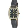 Gv2 Pavia Diamond Leather Strap Watch, 25mm X 29mm In Black