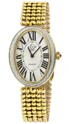 Gv2 Piazza Navona Women's Swiss Diamond Gold Beaded Bracelet Watch In Gold