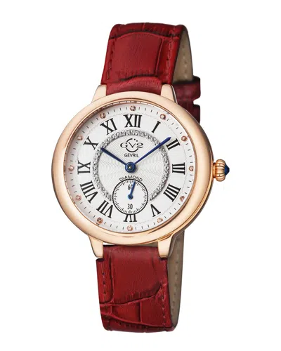 Gv2 Rome Women's Diamond Swiss Quartz Watch In No Color