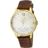 Gv2 Rovescio Croc Embossed Leather Strap Watch, 42mm In Brown