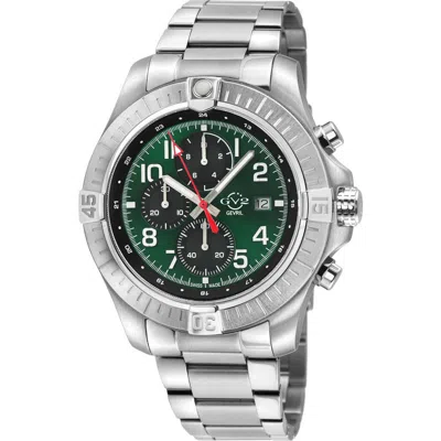 Gv2 T38 Bracelet Watch, 45mm In Stainless Steel/green