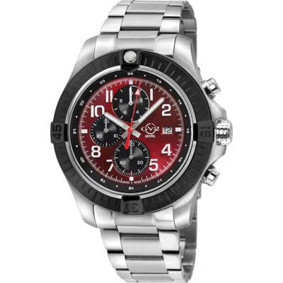 Gv2 T38 Stainless Steel Automatic Movement Bracelet Watch, 45mm In Silver