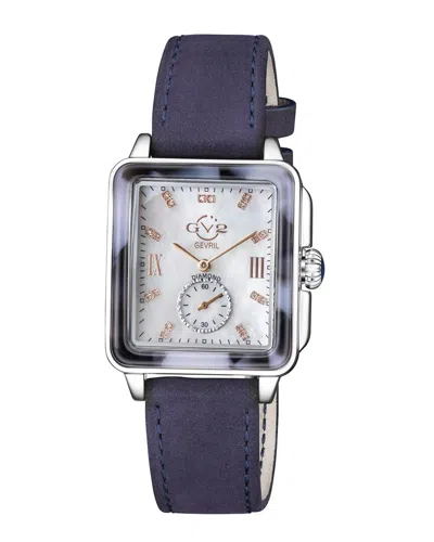 Gv2 Women's Bari Tortoise Diamond Watch In Silver