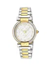 Gv2 Women's Berletta Medio Two-tone Diamond Bracelet Watch/33mm In Green
