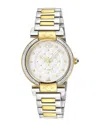 Gv2 Women's Berletta Medio Two-tone Diamond Bracelet Watch/33mm In Green