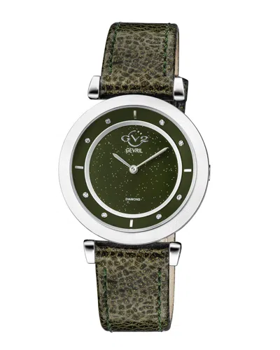 Gv2 Women's Lombardy Diamond Swiss Watch In Green