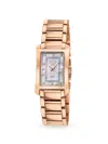 Gv2 Women's Luino 23mm Ip Stainless Steel, Mother Of Pearl & Diamond Bracelet Watch In Sapphire