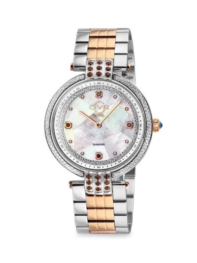 Gv2 Women's Matera 35mm Stainless Steel & 0.04 Tcw Diamond Bracelet Watch In Metallic