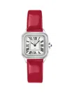 Gv2 Women's Milan 27.5mm Stainless Steel, Diamond & Leather Strap Watch In Sapphire