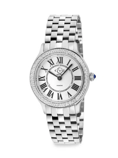 Gv2 Women's Milan Diamond Bracelet Watch/32mm In Silver