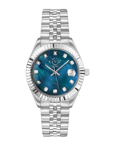 Gv2 Women's Naples Diamond Swiss Watch In Blue