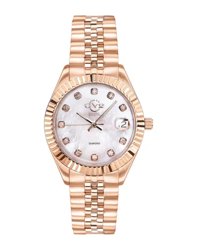 Gv2 Women's Naples Diamond Swiss Watch In Gold