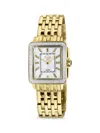 GV2 WOMEN'S PADOVA GEMSTONE STAINLESS STEEL, CITRINE & DIAMOND BRACELET WATCH