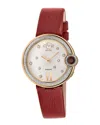 Gv2 Perugia Diamond Leather Strap Watch, 33mm