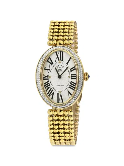 Gv2 Women's Piazza Navona Goldtone Stainless Steel & 0.02 Tcw Diamond Bracelet Watch/38mm