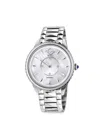 GV2 WOMEN'S SIENA 38MM STAINLESS STEEL, MOTHER OF PEARL & 0.02 TCW DIAMOND BRACELET WATCH