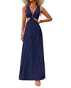 Gvibi Maxi Dress In Blue