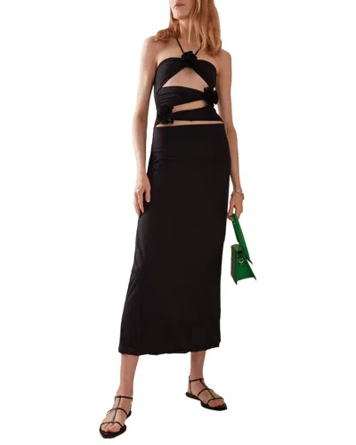 Gvibi Midi Dress In Black