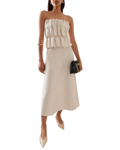 Gvibi Midi Dress In Neutral