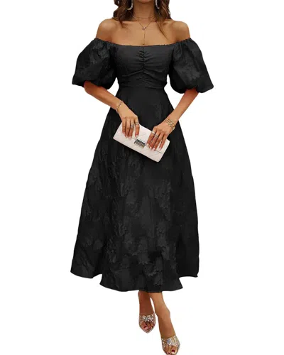 Gvibi Midi Dress In Black