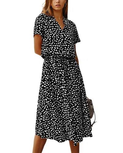 Gvibi Midi Dress In Black