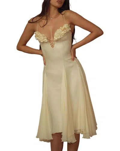 Gvibi Mini Dress In Neutral