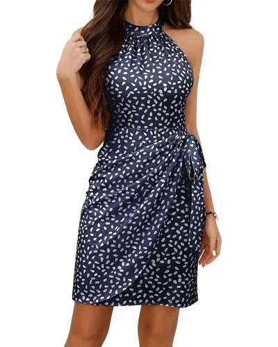 Gvibi Mini Dress In Navy Blue