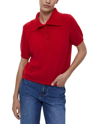 Gvibi Mohair-blend T-shirt In Red