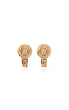 Gwen Beloti 14kt Yellow Gold Woven Open Diamond Stud And Jacket Earrings