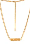Gwen Beloti 18kt Gold Plated Block Chain Necklace