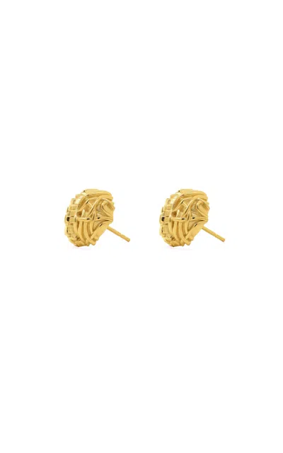 Gwen Beloti 18kt Gold Plated Vira Duo Stud Earrings