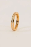 Gwen Beloti Channel Set Cz Eternity Band Ring In Gold