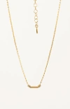 Gwen Beloti Geo Charm Necklace In Gold