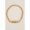 Gwen Beloti Gold Bar Block Bracelet In Gold