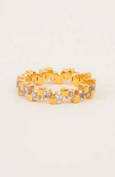 Gwen Beloti Gold Block Stone Ring
